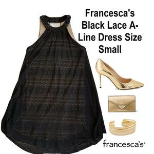 Francescas Black Dress Size S Small